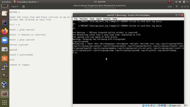 How to Reset Root/User Password on CentOS 8 | Resetting a Forgotten Root Password in CentOS 8 - 202 смотреть онлайн
