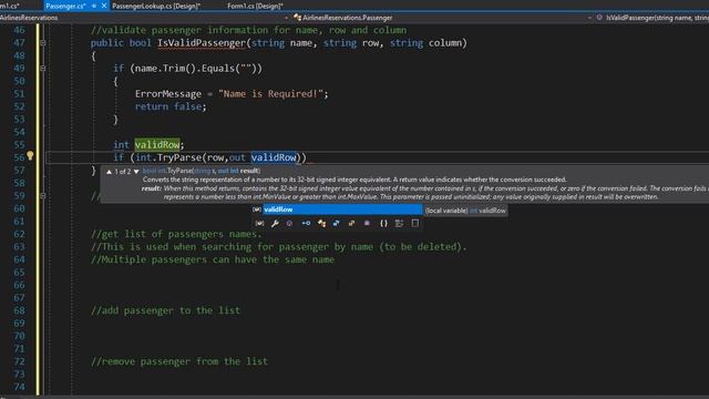 C# Project - Airline Reservations - 06 - Input Validation смотреть онлайн