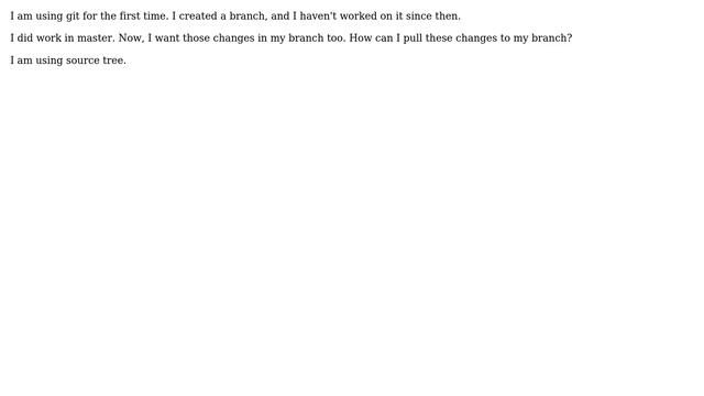 git: How to fetch updated code on master to earlier created branch смотреть онлайн