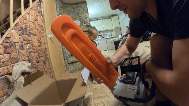Купили Бензопилу Stihl MS 310. Распаковка смотреть онлайн