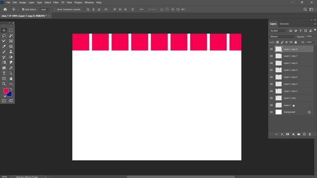 Photoshop Tutorial for Beginners 2023 | P-1 | Use In, Move, Rectangle Tool, Repeat Transform, смотреть онлайн