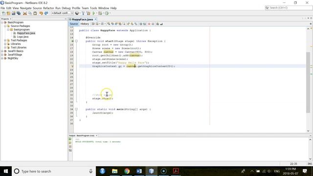 Drawing Happy Smile Face using JavaFX | Java | Part 10 смотреть онлайн