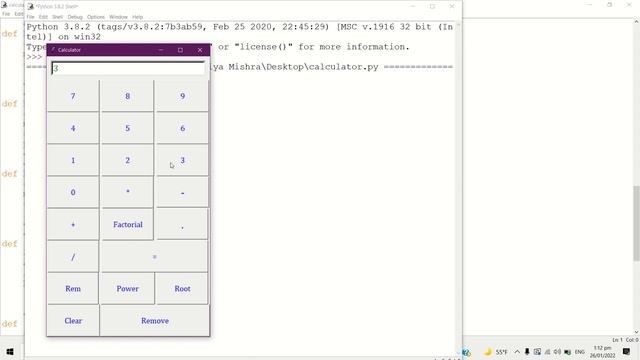 How to make Calculator using Python and Tkinter | Code In Tech | смотреть онлайн