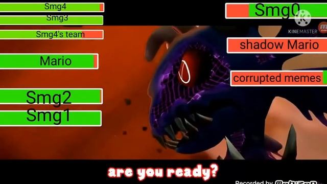 Smg4 WOTFI Final Battle With Health Bars