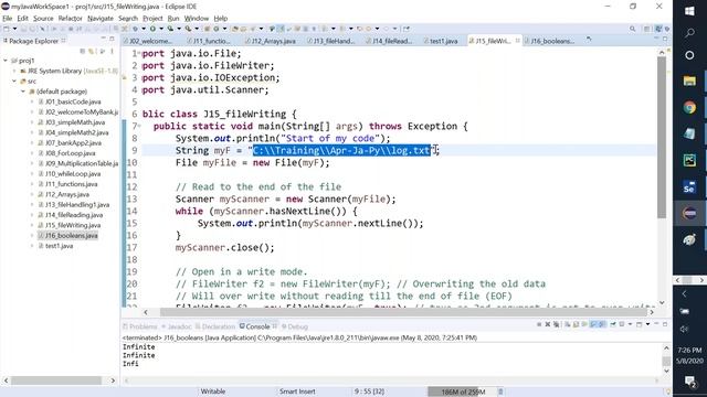 Day 07 Java + Python Free Live Training Files and Exception Handling смотреть онлайн