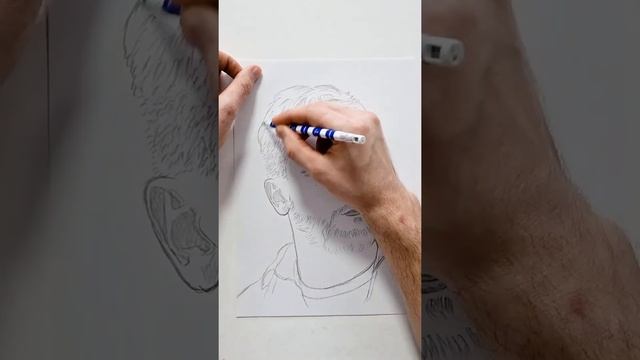Как нарисовать JONY, портрет карандашом смотреть онлайн