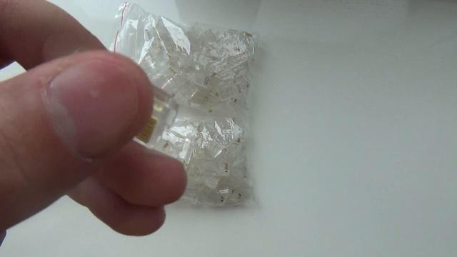 100 штук коннекторов RJ45 для сетевого кабеля смотреть онлайн