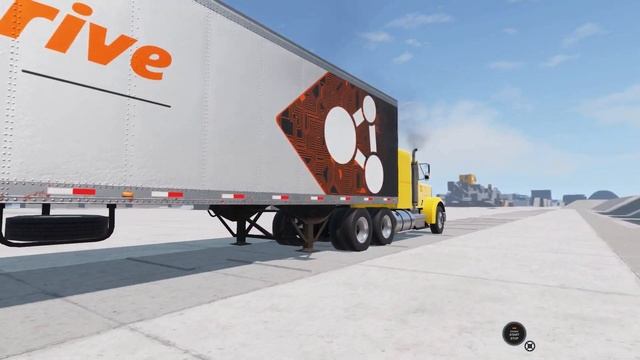 BeamNG Drive Update - T75 Semi Truck + Trailer Suspension Test on the Gridmap V2 смотреть онлайн