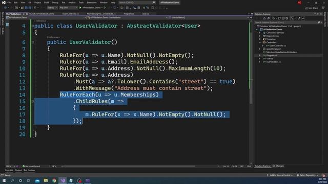 Using FluentValidation in ASP.NET Web API for Model Validation (Implemented in .NET 6 and C# 10) смотреть онлайн