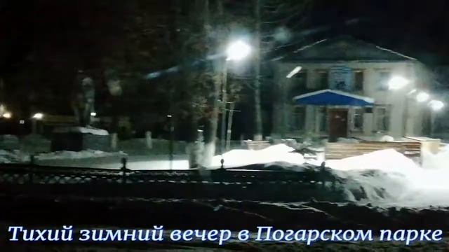 Тихий зимний вечер в Погарском парке
