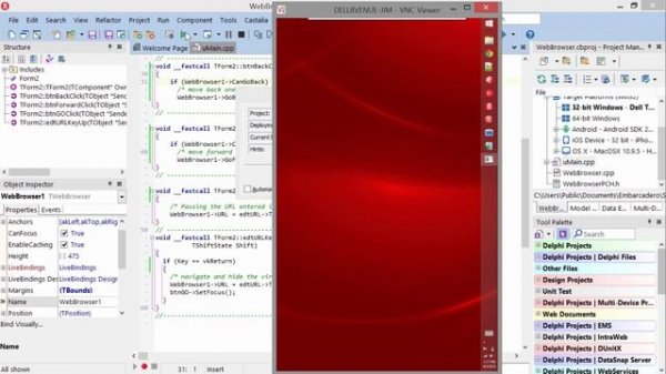 Web Browser with C++ RAD Studio XE8