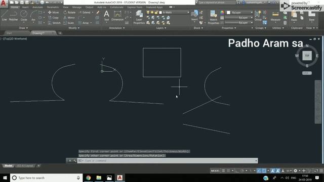 AutoCAD 2019: Fillet, Explode, champher, blend curves, move смотреть онлайн