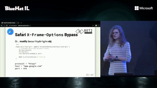 BlueHat IL 2020 - Amy Burnett - Forget the Sandbox Escape: Abusing Browsers from Code Execution смотреть онлайн