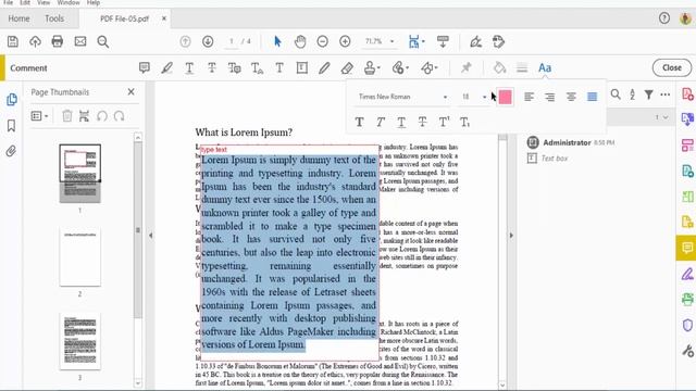 How to add Text Box in PDF document using Adobe Acrobat Pro 2020 смотреть онлайн