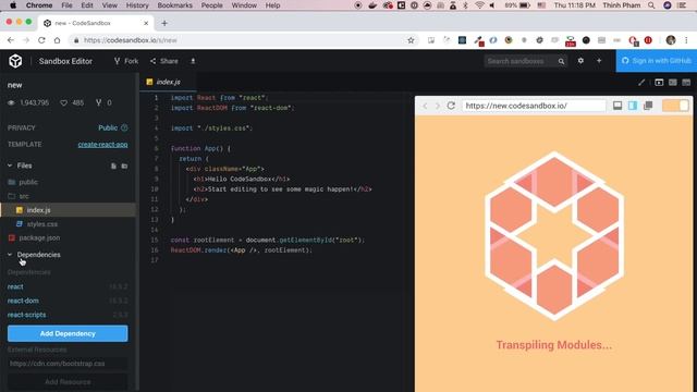 Tự học React 2018 - Bài 24 - Codesandbox смотреть онлайн
