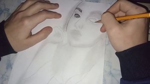 Рисую портрет девушки / Рисунок в ускоренной съёмке / Drawing
