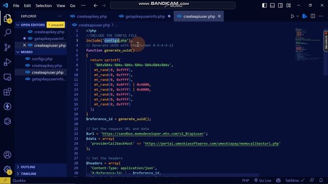 MTN MOMO API FULL COURSE WITH PHP - GET API USER INFORMATION смотреть онлайн