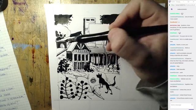 Speed Painting | Live Stream #31 | Ink | comic book page смотреть онлайн