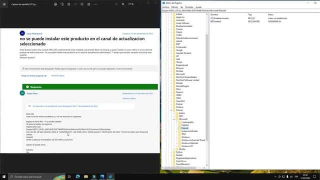 No se puede instalar este producto en el canal de actualización seleccionada. смотреть онлайн