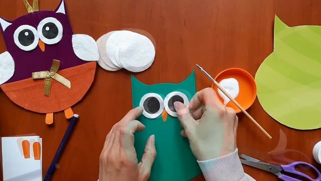 Сова. Аплікація смотреть онлайн