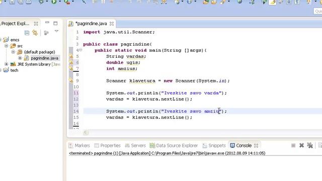 Java programavimo pamoka 3 - Duomenu nuskaitymas смотреть онлайн