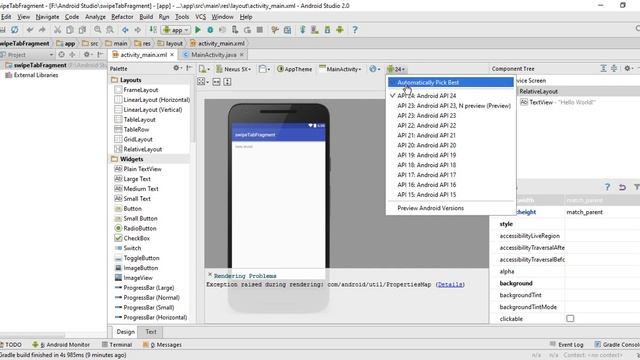 How to solve Exception raised during rendering: com/android/util/PropertiesMap in Android Studio смотреть онлайн
