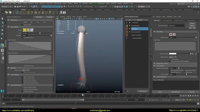 Ornatrix C4D/Maya/3ds max: Как подстричь волосы? смотреть онлайн
