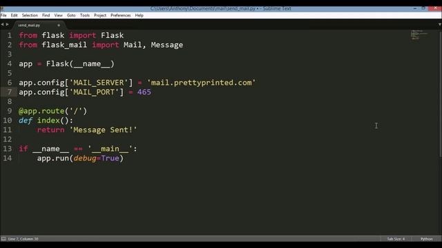 Sending Emails in Flask Apps смотреть онлайн