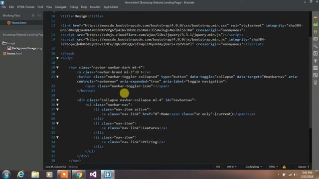 How to Create Bootstrap Landing Page Design for Website смотреть онлайн