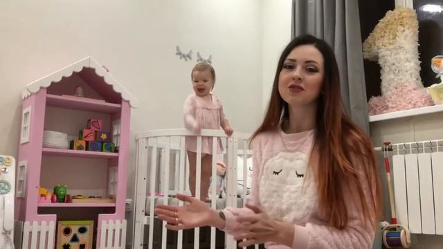 Обзор овальной кровати Noony Cozy 5 в 1 круглая кровать все для детей смотреть онлайн