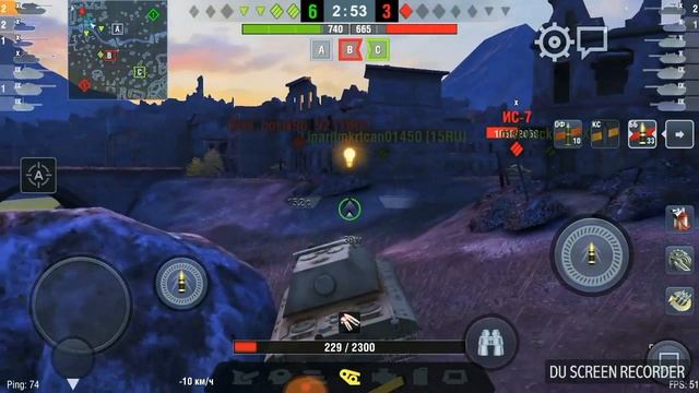 Мир танков блиц, эпичный бой на ис 7, е100, об268, т62а.