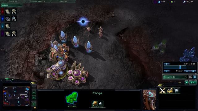ZEALOT MARINE RUSH!!!!!!! Starcraft 2 Gameplay 2v2 смотреть онлайн