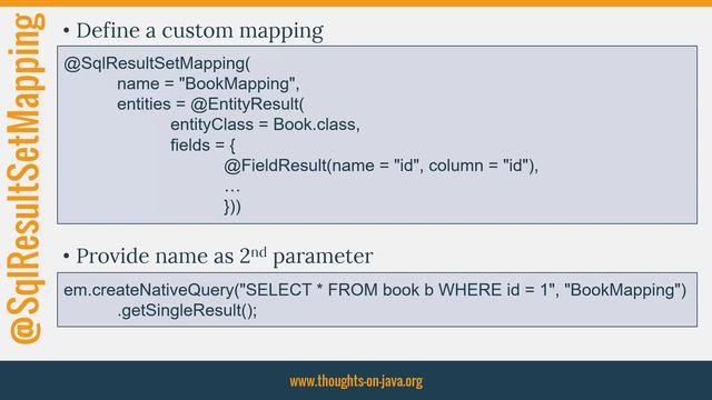 Hibernate Tip: How to map native query results to managed entities смотреть онлайн