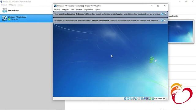 Windows 7 Profesional, Virtualización por Oracle Virtual Box. смотреть онлайн