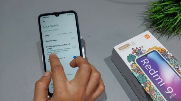 Redmi 9 activ double tap to on off | Redmi 9 active me double tap on off screen kaise kare