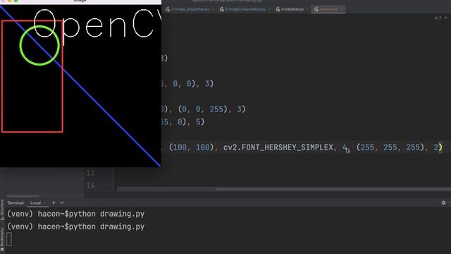 OpenCV with Python | 8-Drawing Functions смотреть онлайн