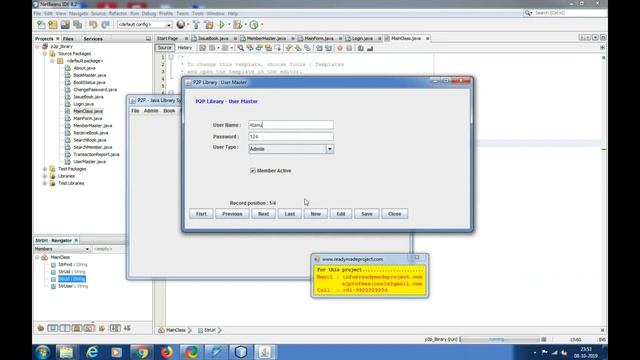 Java library management system installation and working demo by Readymadeproject смотреть онлайн