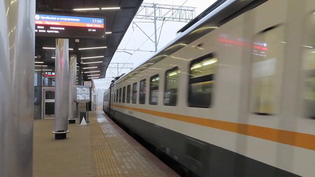 Электропоезд ЭП2Д-0011 ЦППК платформа Санино 11.03.2020 смотреть онлайн