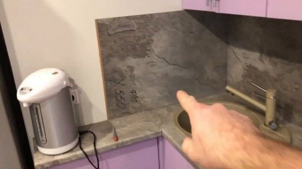 Как приклеить фартук из МДФ | Фартук на кухне своими руками