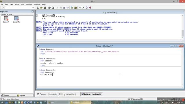 SAS assignment statements 2 смотреть онлайн