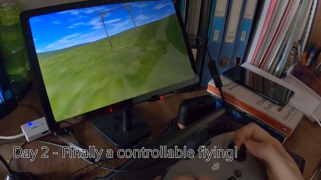 Learning DJI FPV - Virtual Flight Simulator on Android (using DJI FPV Remote Controller 2) смотреть онлайн