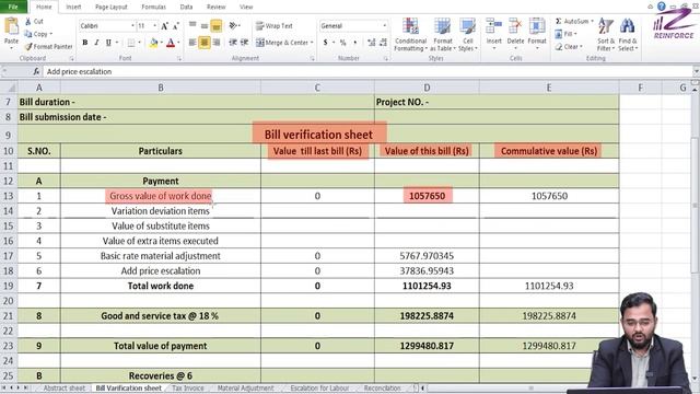 Construction Site पर Bills कैसे बनते है ? | Construction Bill | Excel Format के साथ !! смотреть онлайн