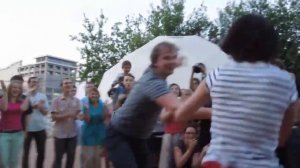 Lindy Hop in Moscow. Линди хоп на Флаконе.