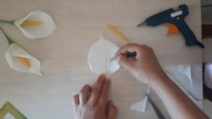 Каллы из фоамирана  Цветы Своими руками Callas from foamiran Bouquet from foamiran Flowers DIY