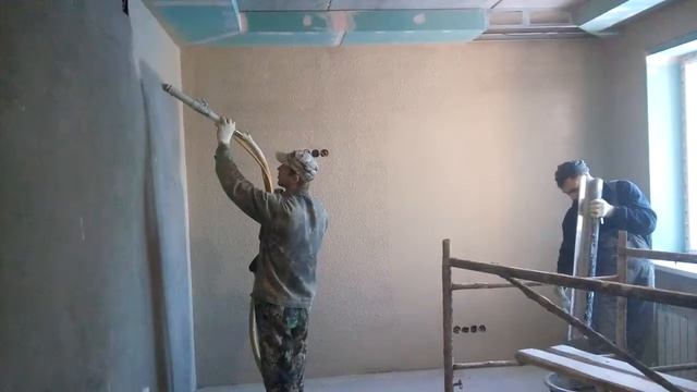 Шпаклевочные работы механизированным способом в г.Киров смотреть онлайн