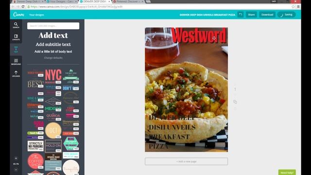 Canva Pinterest Tutorial - Creating Beautiful And Legible Pins - Drop Shadow