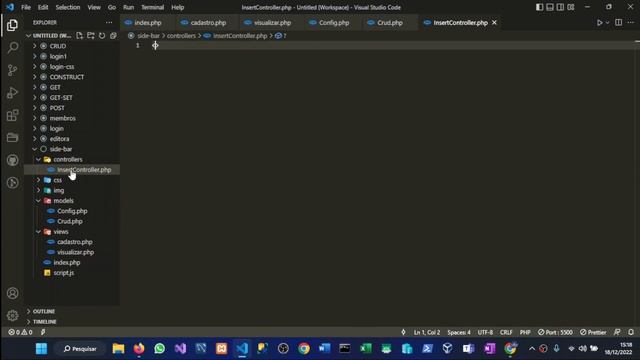 CRUD - INSERT - PHP смотреть онлайн
