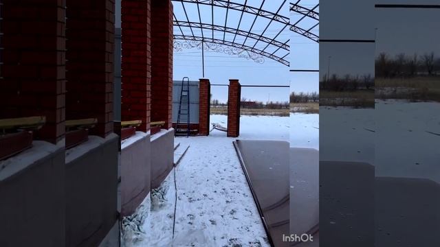 навес своими руками 7х20 быстро и качественно ?