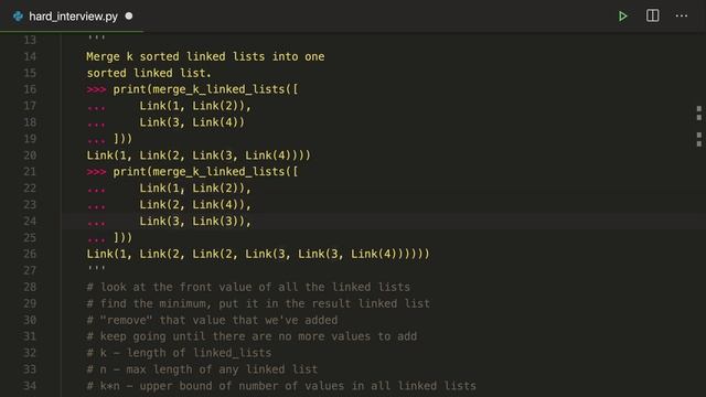 Python Interview Question: Merge k Sorted Linked Lists With a PriorityQueue смотреть онлайн