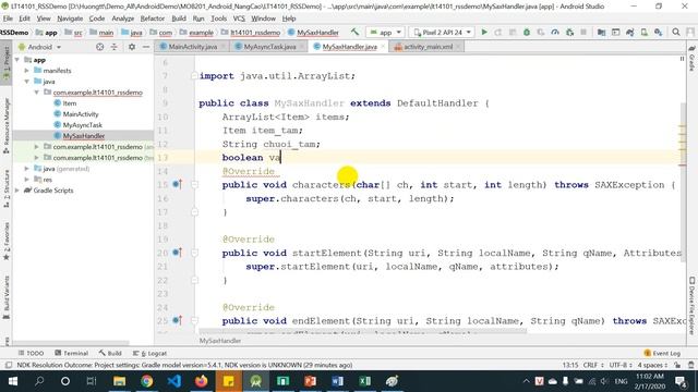 Android RSS - XML Parser смотреть онлайн